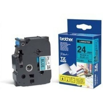 Brother TZe-551 - Zwart op blauw