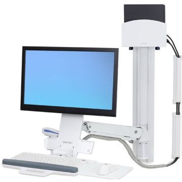 Ergotron StyleView Sit-Stand Combo System - Bevestigingskit (toetsenbordplateau, CPU-wandmontage, verstelbare monitorarm)