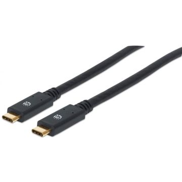 Manhattan USB 3.1 Gen1 Kabel C-stekker/C-stekker 2m zwart