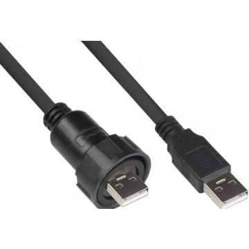 Good Connections Industrie-stekker S4 -USB 2.0 A-A 1m Kabel