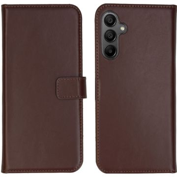 Selencia Echt Lederen Bookcase Samsung Galaxy A15 (5G/4G) - Bruin