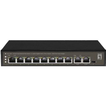 LevelOne Switch 28x FE FGP-1031 2xGE RJ45 120W 8xPoE zwart