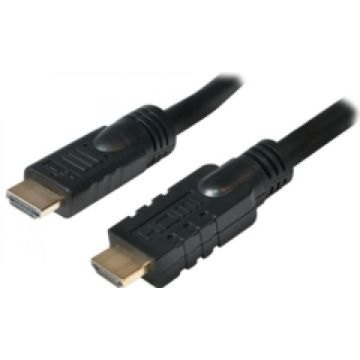 Logilink HDMI-Kabel, A/M 4K/30 Hz, Verstärker, schwarz 20 m