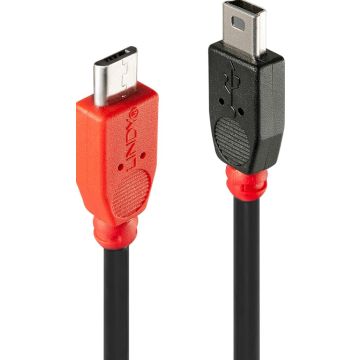 LINDY USB OTG Cable  - Micro-B naar Mini-B 