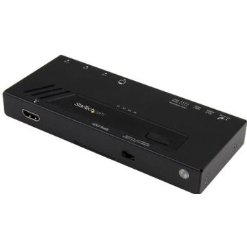 StarTech.com 4 poorts automatische HDMI video switch - 4k 2x1 met snelschakeling, auto sensing en serial control