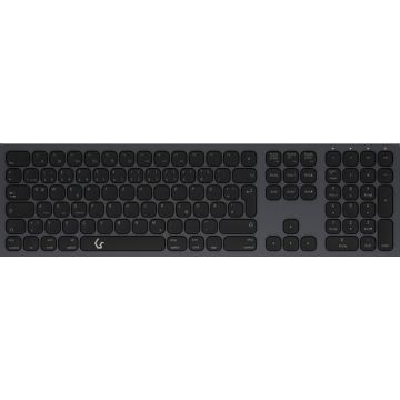 Keyboard ICY BOX Full-Size Bluetooth and RF for Windows, macOS and Android, Duitse layout, QWERTZ