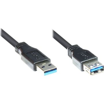 Good Connections USB3.0 Kabel A-St.-A-Bu. zwart 5m