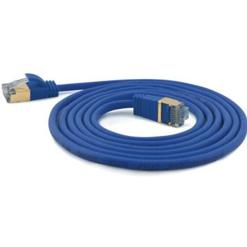Wantec Patchkabel SSTP CAT7 Ste. CAT6a d=4mm 10,00m blauw