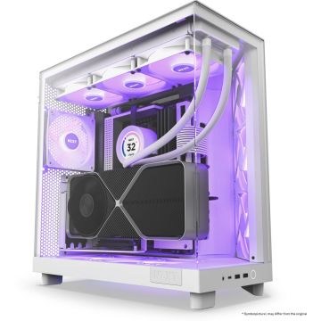 NZXT H6 Flow RGB White - Behuizing