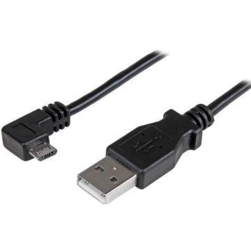 StarTech.com Micro-USB Oplaad en sync kabel MM - rechtsgehoekte Micro-USB