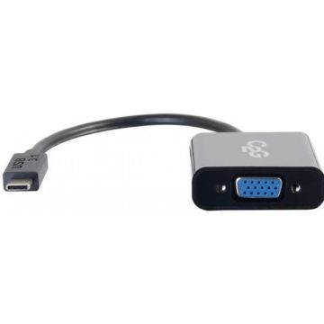 C2G USB 3.1 USB Type C to VGA Adapter - USB C to VGA Black