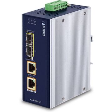 PLANET Industrial Media Converter IGUP-2205AT PoE++