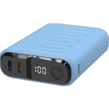 Powerbank realPower PB-10000C PD+ met 3x Type-C,Purple