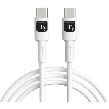 Techly USB 2.0 Kabel Type C M/M 2m weiß