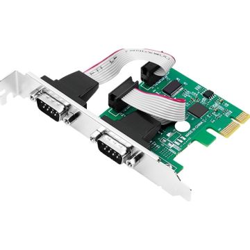 LogiLink PC0031 - PCIe Express x1 naar 2x Serieel