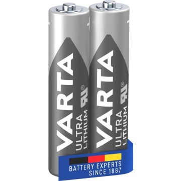 Varta Ultra Lithium AAA - 2 stuks Batterij LR03 AAA 1.5V