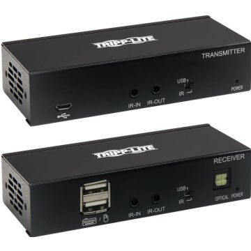 Eaton Tripp Lite Series DisplayPort over Cat6 KVM Extender Kit, Transmitter and Receiver, USB, 4K 30Hz, DP1.2a, PoC, HDCP 2.2, 230 ft., TAA - Videoaudio-uitbreider