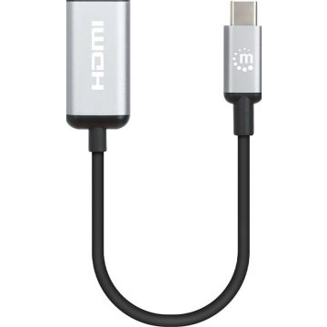 MANHATTAN 4K@60Hz USB 3.2 Typ C auf HDMI-Adapter 15cm Kabel