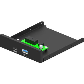 gembird Interne 3,5" PC Frontplatte USB 3.1 zwart