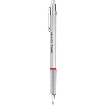 ROTRING Kugelschreiber 600 Metallic-Perlweiß M schwarz Geschenkbox