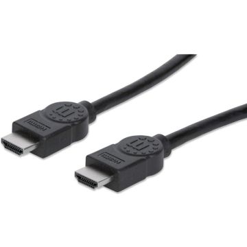 Manhattan HDMI-Kabel Ethernet A -> A St/St 7.50m ARC 30 A