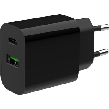 gembird USB Type C snellader 20 W - zwart