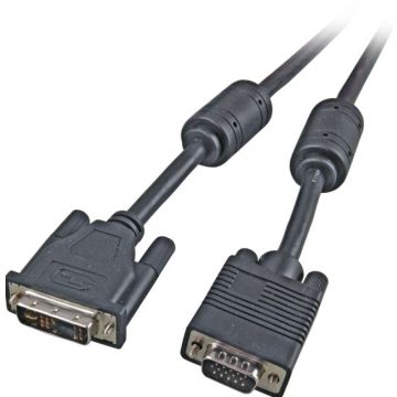 EFB DVI-A 12+5 auf VGA HD-DSub 15,St.-St.,AWG 28.5/,zwart
