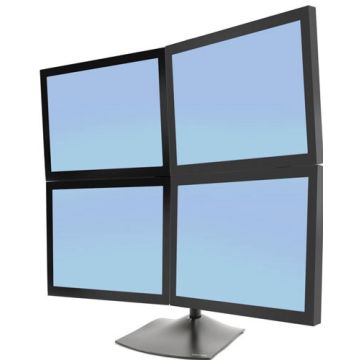 Ergotron DS100 Quad-Monitor Desk Stand - Stand voor viervoudig plat scherm