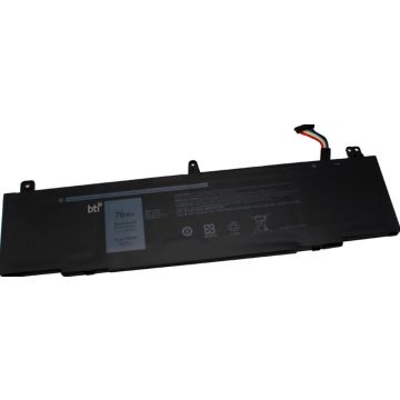 BTI - Batterij voor laptopcomputer (gelijk aan: Dell TDW5P, Dell V9XD7, Dell 0V9XD7, Dell 4RRR3, Dell 04RRR3, Dell JFWX7, Dell 0JFWX7)