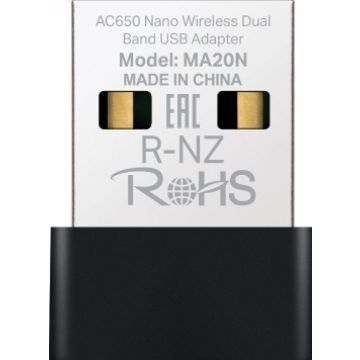 Mercusys Nano USB Wi-Fi Adapter MA20N (AC650/USB Adapter)