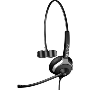 GEQUDIO Headset 1-Ohr met 3,5mm connector