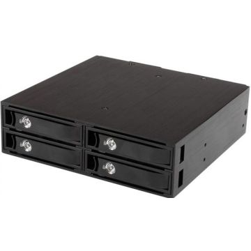 StarTech.com 4-Bay Mobile Rack Backplane voor 2.5" SATASAS Drives - Hot Swap SSDsHDDs 5-15mm