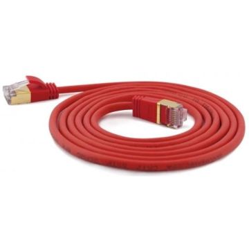 Wantec Patchkabel SSTP CAT7 Ste. CAT6a d=4mm 7,00m rood