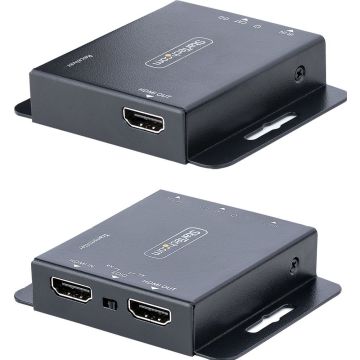 StarTech.com HDMI Extender over CAT6CAT5, 4K30Hz40m of 1080p70m Video Extender, HDMI over Ethernet Verlenger, PoC HDMI Zender en Ontvanger Kit, IR Uibreiding, Locale Video (EXTEND-HDMI-4K40C6P1) - Videoaudio-uitbreider