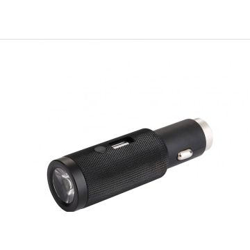RealPower Car Charger met tasnlampe und Notfallhammer