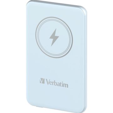 Verbatim Charge 'n' Go Magnetische Draadloze Power Bank 5000mAh Blauw - Draadloze Power Bank
