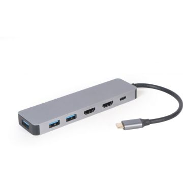 gembird USB Type-C 3-in-1 combi-Adapter (Hub + HDMI + PD)