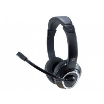 CONCEPTRONIC Headset connector Kabel,Mikro,Fernb. Stereo zwart