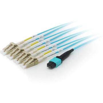 Equip MTP/LC Trunk Fiber Patch Cord OM4 M/M 10.00m Polybeutel