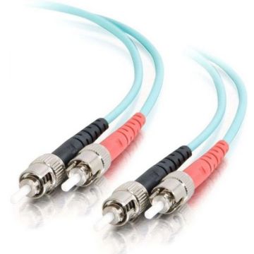 C2G ST-ST 10Gb 50125 OM3 Duplex Multimode PVC Fiber Optic Cable (LSZH) - Netwerkkabel