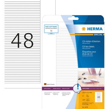 Herma 5078  - Etiketten voor CD-rug