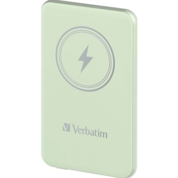 Verbatim Charge 'n' Go Magnetische Draadloze Power Bank 5000mAh Groen - Draadloze Power Bank