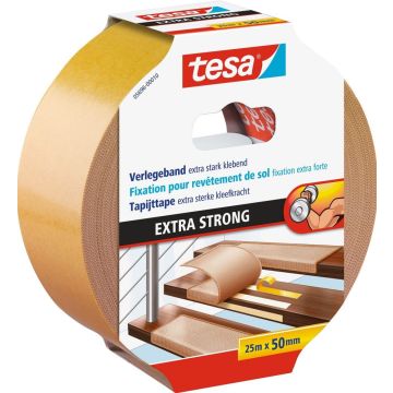 tesa Verlegeband 25m x 50mm extra sterk klebend bruin