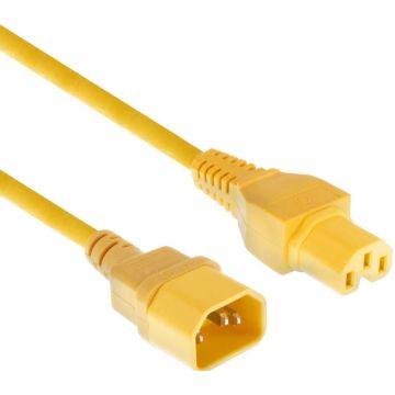 POWERCORD C14-C15 YL 0.60M. 1 stk