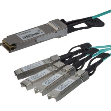 StarTech.com 5m QSFP+ optische Breakout kabel - AOC actief