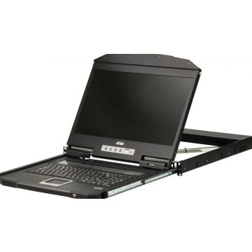 Aten 1U Short Depth USB VGA Single RailLCD............-French Keyboard AZERTY FR
