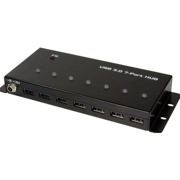 LogiLink USB 3.0 HUB 7-port, Metall IndustrieausfÃ¼hrung