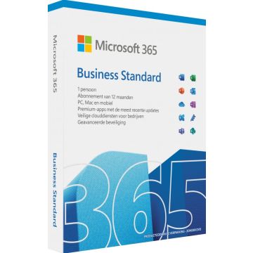 Microsoft 365 Business Standard NL - 1 jaar Abonnement- Doos (1 jaar)