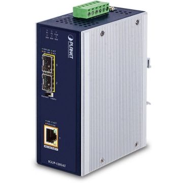 PLANET Industrial Media Converter IGUP-1205AT PoE++
