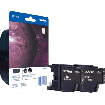 Brother LC1220BK Twin-Pack - 2